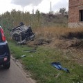 Auto si ribalta sulla strada Corato-Castel del Monte: ferito un 70enne