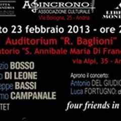 «Fo(u)r, four friends in Bari» in concerto all'oratorio delle «Croci»