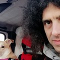 Giacomo Lucchetti campione 250GP da Pesaro alla "Guardiola " in furgone per portare cibo agli animali