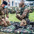 Esercitazioni militari al poligono di Torre di Nebbia dei fanti del "Torino "