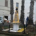 Una statua della Madonna di Loreto collocata in piazza Unità d'Italia, vicino alla chiesa delle SS. Stimmate