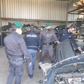 Maxi sequestro a Cerignola: automobili  "cannibalizzate " rubate anche nella Bat e commercializzate via web