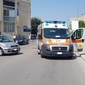 Ambulanza della Misericordia di corsa su di un intervento colpita da autoveicolo