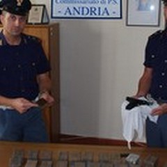 Sorpreso con una pistola e 20 kg di hashish, arrestato 50enne andriese