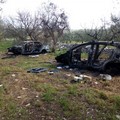 Auto cannibalizzate e incendiate ritrovate tra Corato e Andria