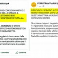 Ferrotramviaria, Di Bari (M5S): "Al buffetto dell'ass. Giannini perchè non è seguito il risarcimento ai viaggiatori ? "