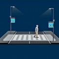 Segnaletica pedonale e rallentatori nei pressi dell'incrocio via Corato con via Gentile