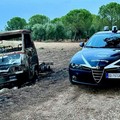 Furgone dato alle fiamme nelle campagne di Andria: era stato rubato a Corato