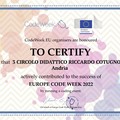 Attività di coding alla scuola  "Cotugno " di Andria per celebrare i 10 anni dell'EU Code Week