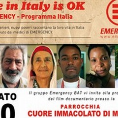  "Life in Italy is ok ": i volontari di Emergency presentano il documentario