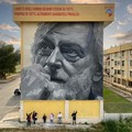 Il murales dell’artista andriese Daniele Geniale dedicato a Gino Strada