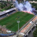 Fidelis Andria-Nocerina: lo scenario spettacolare dello stadio  "Degli Ulivi " dall'alto