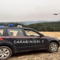 A fuoco la riserva naturale di Margherita di Savoia: intervento dei Carabinieri forestali