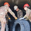 800 pneumatici fuori uso nel Parco Nazionale dell’Alta Murgia rimossi dall'Esercito