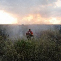 Incendio in contrada Lamapaola: intervento delle Guardie Volontarie