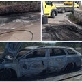 Auto prende fuoco sulla provinciale per Troianelli: illesi i passeggeri