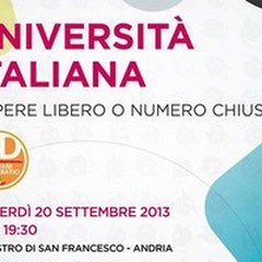 Giovani Democratici,  "l'Università italiana: sapere libero o numero chiuso? "