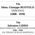 Via mons. Ruotolo e via prof. Liddo, presto due nuove strade