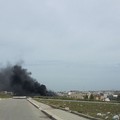 Incendio nel quartiere San Valentino