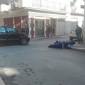 Incidente su via Poli, motociclista in codice giallo