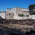 Incendio di sterpaglie in via Ceruti, intervento dei Vigili del Fuoco