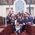 Il Consiglio d’Istituto dei Ragazzi della scuola  "P. Cafaro " a Palazzo di Città