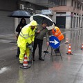 Maltempo: in via Pisani crolla la volta di una fogna bianca