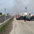 Camion in fiamme, sp231 bloccata da Corato in direzione Andria