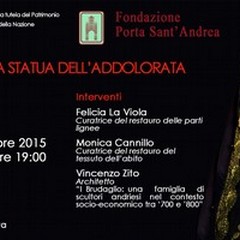 Restauro della Madonna dell'Addolorata nella Chiesa di San Nicola