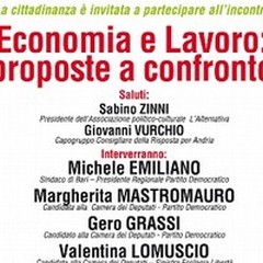 Economia e Lavoro: il dibattito de L'Alternativa e La Risposta per Andria