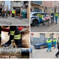 Volontari anche da Andria per l’evacuazione di molti residenti in via Canne, a Barletta per una fuga di gas