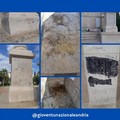 Rifiuti ed indifferenza imbrattano il Monumento ai Caduti di Andria