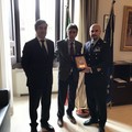 Visita in Prefettura del Generale di Brigata dell'Aeronautica Militare di Bari Tarantino