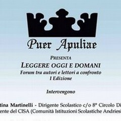 Introdurre il bambino alla lettura: il forum a cura di Puer Apuliae