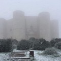 A Castel del Monte primi fiocchi di neve