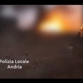Rogo in via Vecchia Barletta, la Polizia locale individua i responsabili: è doloso