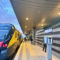 Ore 05,15 del 3 aprile: arrivo nella nuova stazione di Andria Sud il primo treno dopo oltre sei anni di interruzione della linea