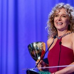 L'attrice Valeria Golino premiata con la Coppa Volpi a Venezia