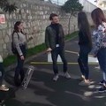 L’attore andriese non udente Armando Conte, sul set de “La metamorfosi della Camorra”