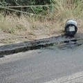 Sversamento di olio esausto nella zona Papparicotta di Andria