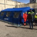 Coronavirus, al Bonomo di Andria montata la tenda pre-triage