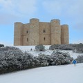 Neve nel territorio di Andria, Castel del Monte imbiancato
