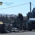 Rifiuti abbandonati su suolo pubblico ad Andria: identificato con una fototrappola