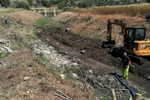 lavori presso il canale Ciappetta Camaggio