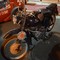 Un'antica Moto Guzzi della Polizia Locale