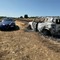 Jeep Renegade data alle fiamme e abbandonata in un terreno sito lungo la SP 174