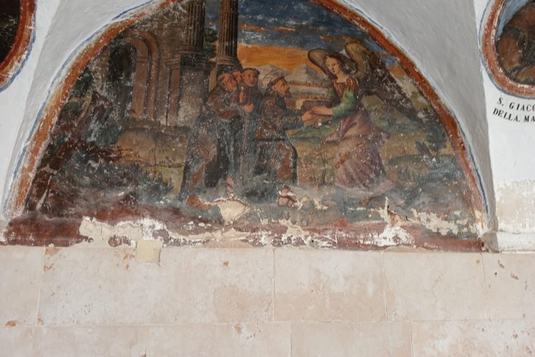 Affresco nel chiostro del convento di Santa Maria Vetere