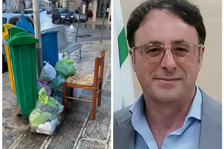 Rifiuti in piazza Ruggero Settimo