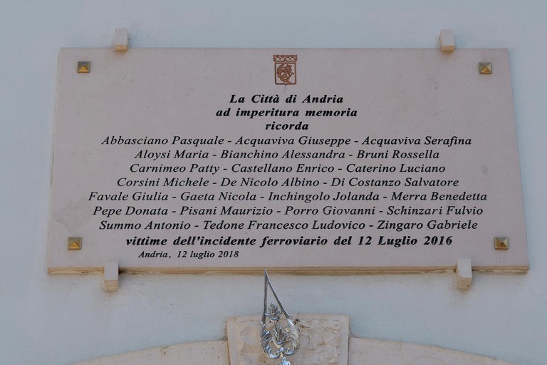 Disastro ferroviario Andria Corato