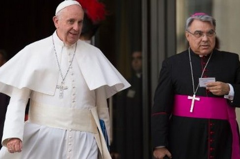 Papa Francesco con il Cardinale Marcello Semeraro. <span>Foto Dal sito del Vaticano</span>